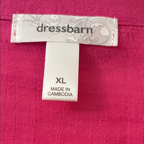 dressbarn Vibrant Pink Button-Down Blouse - Picture 2 of 6